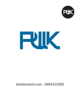 Diseño de logotipo de monograma PWK