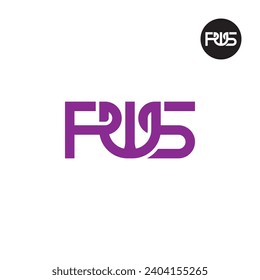 Diseño de logotipo de monograma PWS