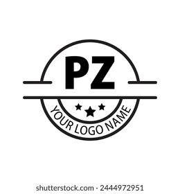 letra PZ logo. PZ. Ilustración vectorial de diseño de logotipo de PZ para empresa creativa, negocio, industria
