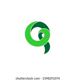 Letter Q 3d Ribbon Motion Design Symbol Logo Vector