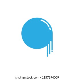 letter q abstract bubble logo vector