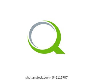 Letter Q Abstract Logo Design Element