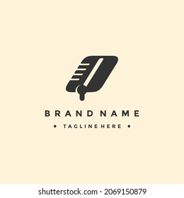 Carta Q Resumen de la plantilla de diseño del vector del logotipo