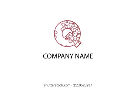 Letter Q abstract monogram vector logo template