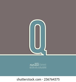 The letter Q of the alphabet. 