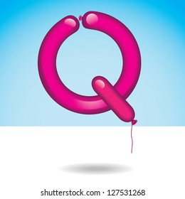 Letter Q Alphabet Font Icon Symbol Eps 8 vector no open shapes or paths. Grouped for easy editing.