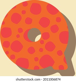 Letter Q from the alphabet vector seamless repeat