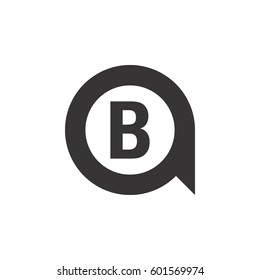 letter q with letter b inside logo