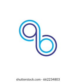 letter q and b  logo
