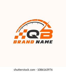Letter Q B logo icon design template elements