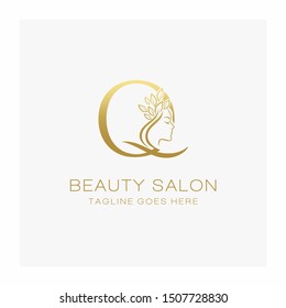 Letter Q Beauty Salon Logo Design Stock Vector Royalty Free 1507728830