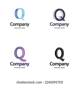 Letter Q Big Logo Pack Design Creative Modern logos design for your business
