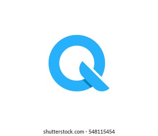 Letter Q Blue Logo Design Element