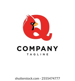 Letter Q Cardinal Logo Icon Vector