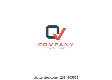 letter q check vector template logo design