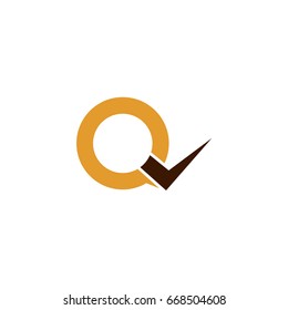 Letter Q With Checklist Logo Template