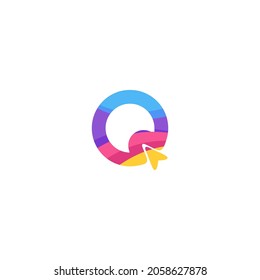 letter q circle graphics design