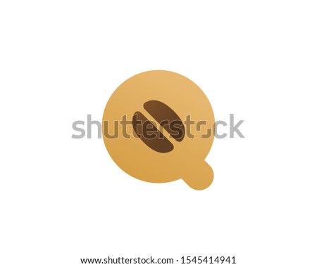 Letter Q cofee logo icon design template elements