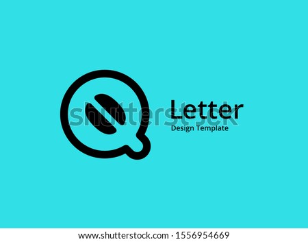Letter Q cofee logo icon design template elements
