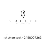 letter Q coffee bean logo design