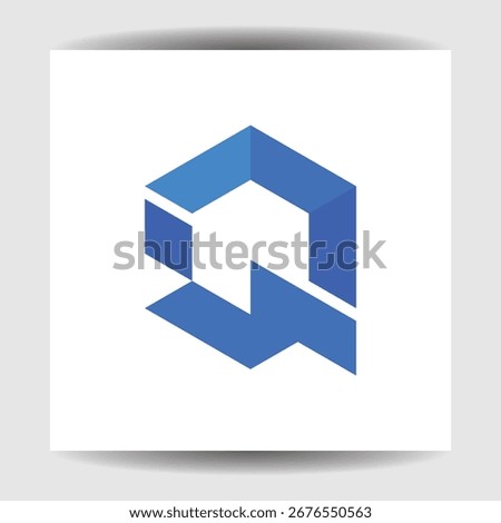 The letter Q is a combination of several geometric shapes. At first glance, its silhouette almost resembles a hexagon.