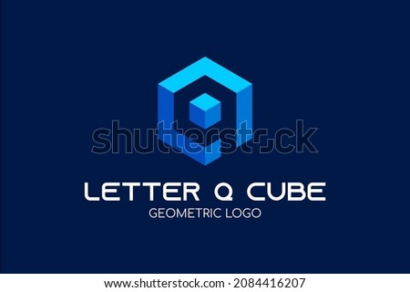 Letter Q Cube Logo : Suitable for Company Theme, Construction Theme, Technology Theme, Initial Theme, Infographics and Other Graphic Related Assets.