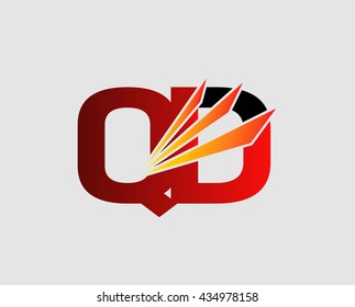 Letter Q and D logo
