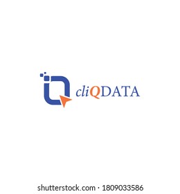 letter q data. tech company logo