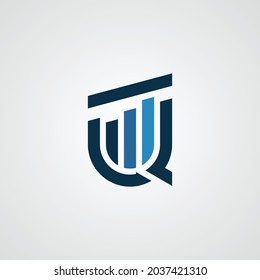 Letter Q Finance vector design illustration