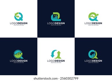 Letter Q Financial Logo Design Collection