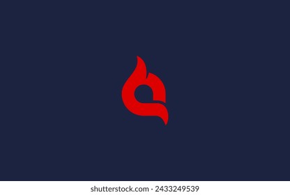 letter q with fire logo icon design vector design template inspiration