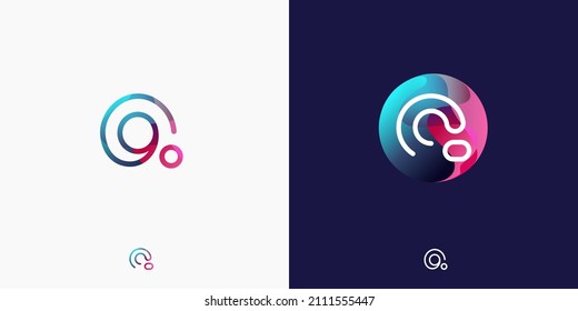 Letter Q in futuristic, sophisticated and techy style. A simple but eye-catching logo, that is very suitable for technology companies such as cryptocurrencies, internet, computers, AI