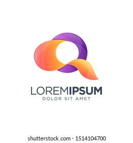 Letter Q Gradient Logo Design
