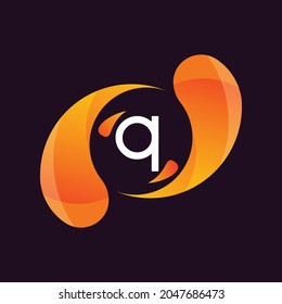 Letter Q Gradient Logo Design.