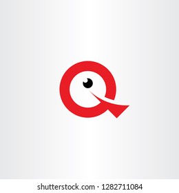 letter q happy smile face logo vector icon design