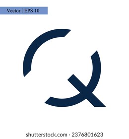 Letter Q icon logo design template illustration with trendy style