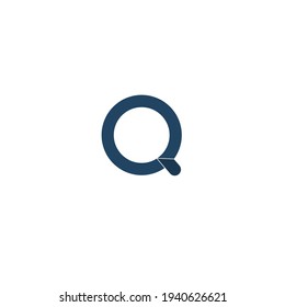 vector de icono de letra Q, plantilla de vector de diseño de línea