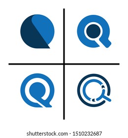 letter Q initial logo template