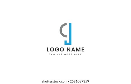 Letter q j logo design icon