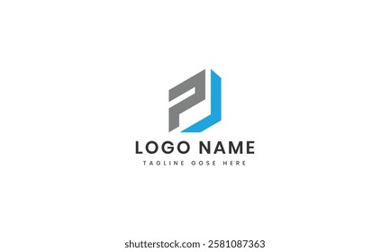 Letter q j logo design icon