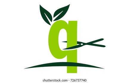 Letter Q Lawn Logo 