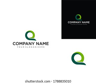 Letter Q line logo design. Linear creative minimal monochrome monogram symbol. Universal elegant vector sign design. Premium business logotype. Graphic alphabet symbol for corporate business identity