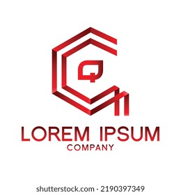 Diseño del logotipo de la línea de letra Q.Mínimo creativo símbolo de monograma lineal. Diseño universal elegante de señalización vectorial. Logotipo de marca de primera calidad. Símbolo gráfico del alfabeto para identidad tecnológica