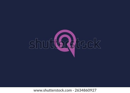 letter q lock logo icon concept vector logo design template elements