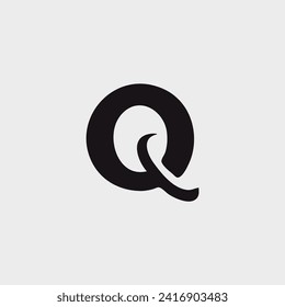 diseño de la plantilla de ilustración vectorial de la letra Q logo 2