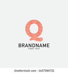 Letter Q logo abstract. simple elegant design