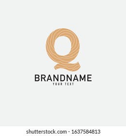 Letter Q logo abstract. simple elegant design