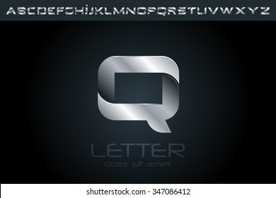 Letter Q Logo, alphabet logo design.