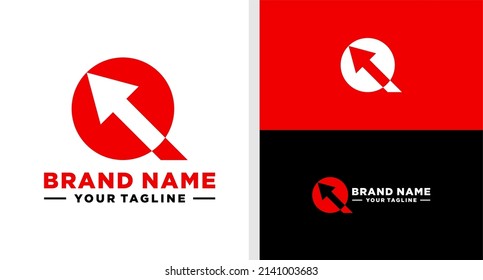 CARTA Q LOGO ARRIBA ESPACIO NEGATIVO EDITABLE