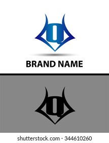 Letter Q logo. Business logo vector illustration
